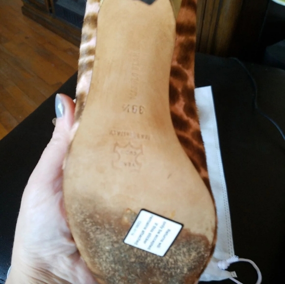 Manolo blahnik pony hair peep toe - Picture 4 of 5